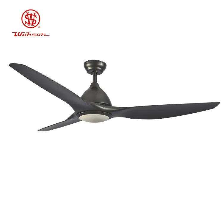 Indoor Ceiling Fan Wood Metal Blades Ceiling Lights with Fans 36 42 48 52 Inch Black Quantity Luminous LED Body Lamp Copper Rohs