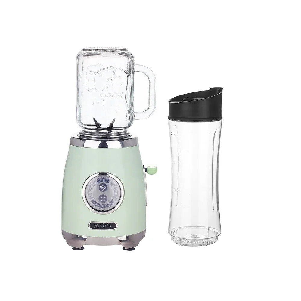 BL399B New Retro Style Mini  300W AC Motor Glass Mason Jar Household Blender