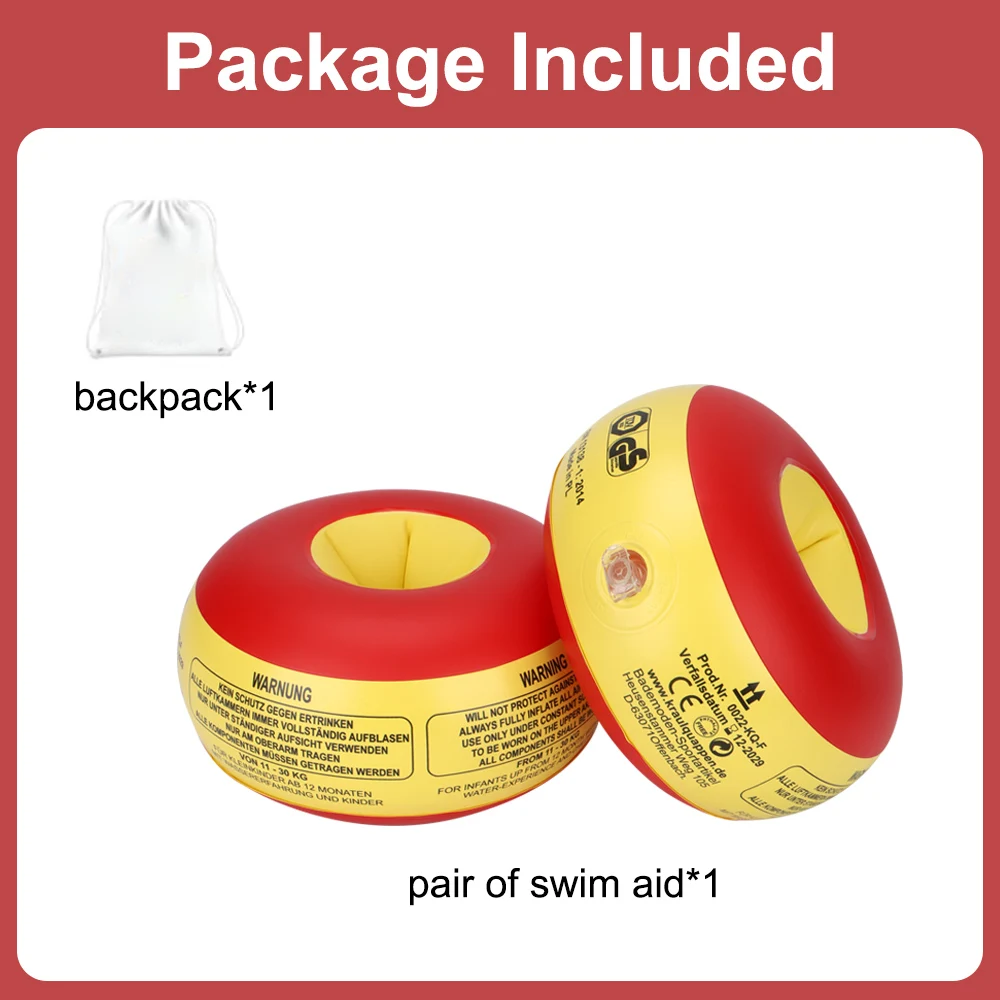 Swimbobo  Baby Armbands Inflatable Kids Swimming Inflate Float Arm Ring PVC Sponge Swim Floating Hot sale Arm Float