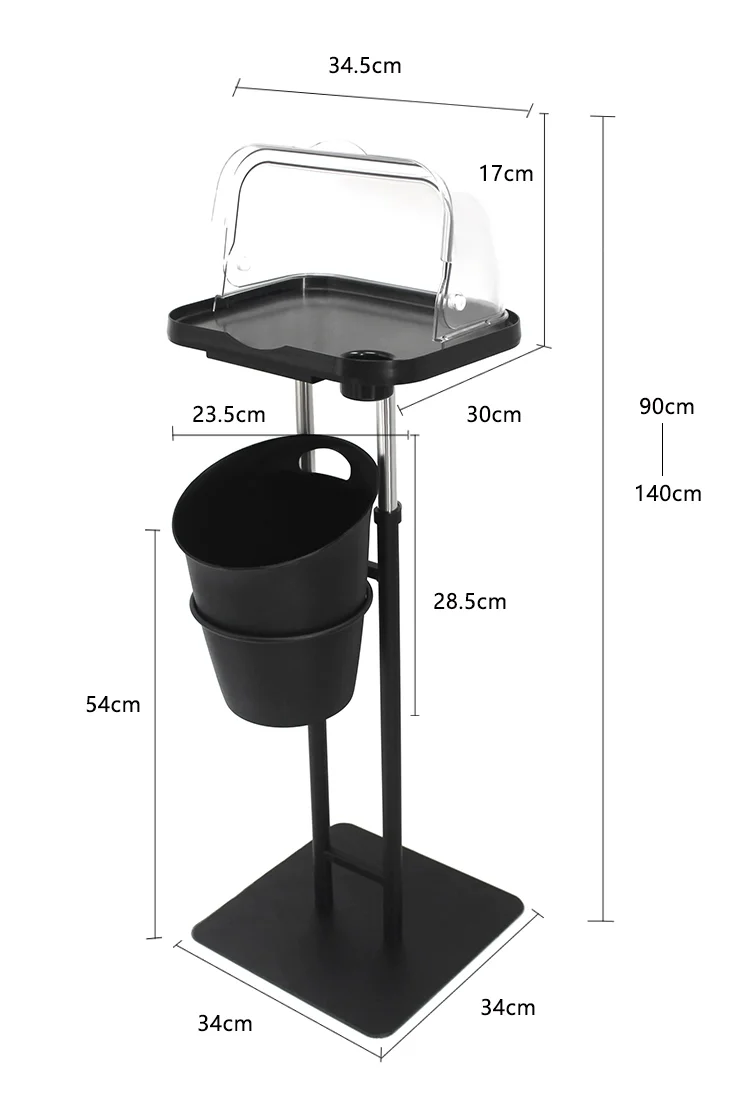 High Quality Supermarket Floor Standing Adjustable Sample Taste Stand Food Promotion Display Rack