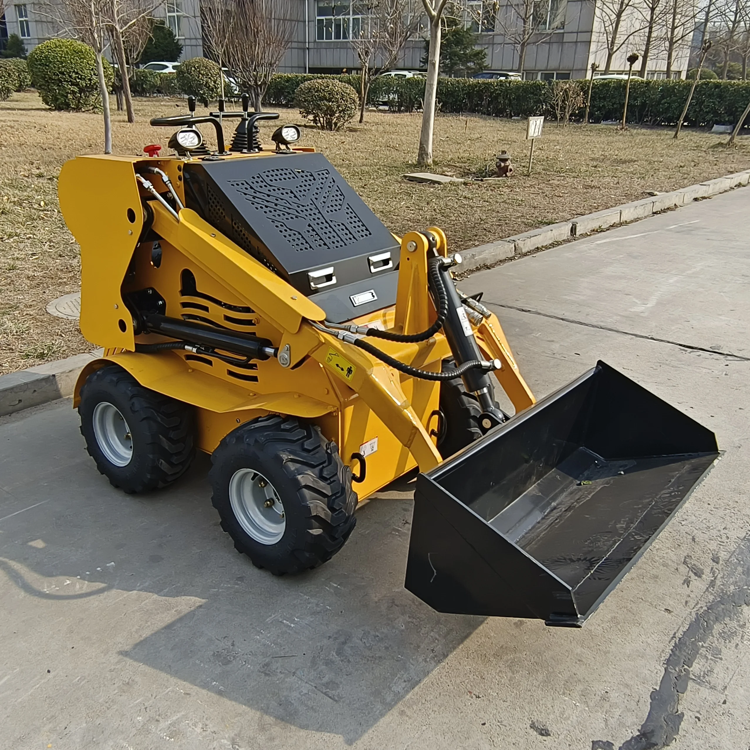 Fullwin Machinery Optional Engine High Quality Skid Steer Loader With Auger