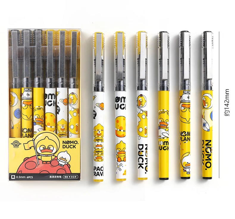 
Straight liquid ball point pen Students use a high level pen Quick dry ball pen 