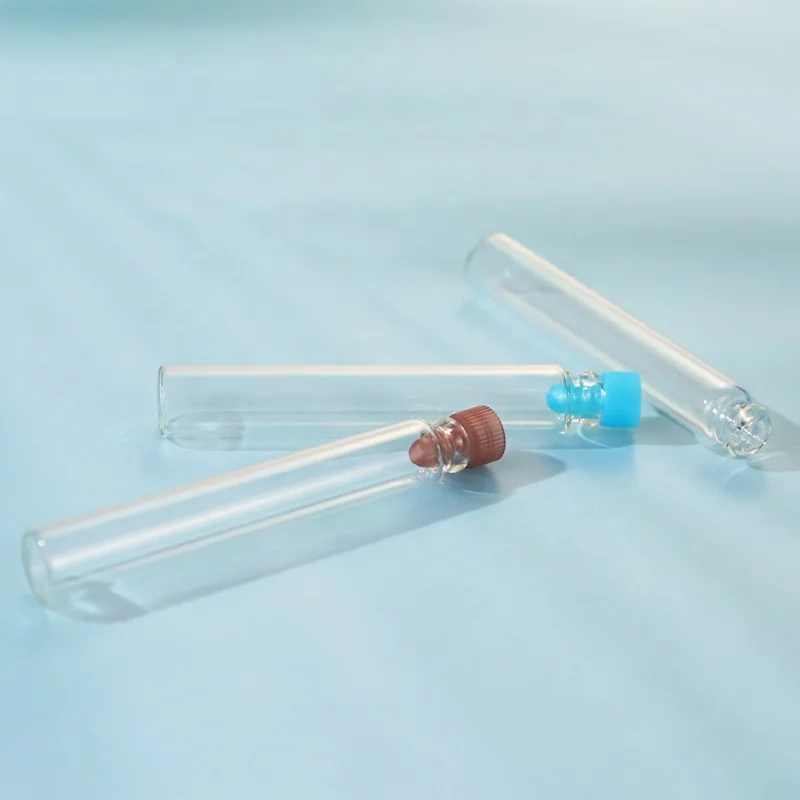 
Hot Selling Custom Private Label 3ml Essential Oil Glass Vials With Rubber Stopper 