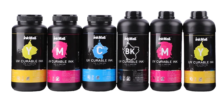 InkMal  UV Led Flexible Printer Ink for Konica 1024/1024i Compatible with PP Fronlit Backlit film Leather Textile