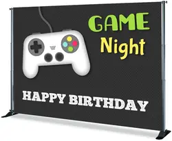 Video Game Background Banner Photography Studio Boy Game On Birthday Party Decoration Gamepad Backdrop