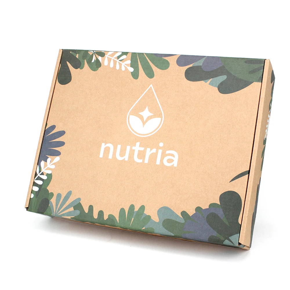 Yilucai Custom Brown Kraft Corrugated Shipping Mailing Fleece Throw Blanket Packaging Box