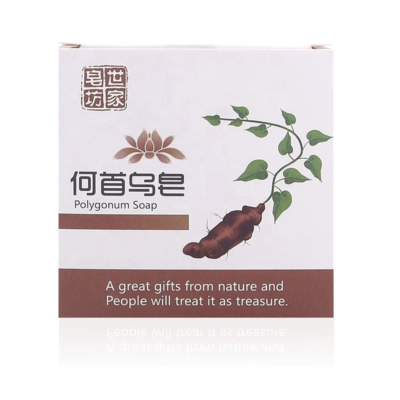 100% Natural Polygonum Multiflorum Oil Control Hair Growth Essential Oil Shampoo Bar Soap for Repair Moisturize Damaged Hair