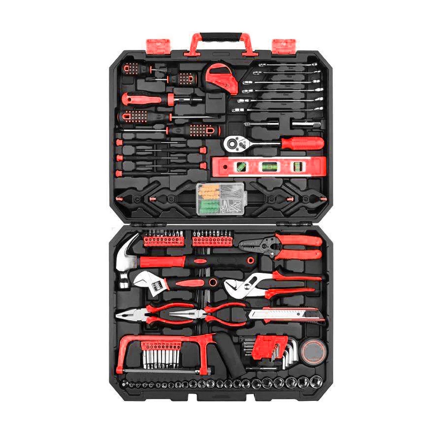 SHALL SHALL 168 Piece Socket Wrench Auto Repair Tool Combination Package Mixed Tool Set Hand Tool Kit