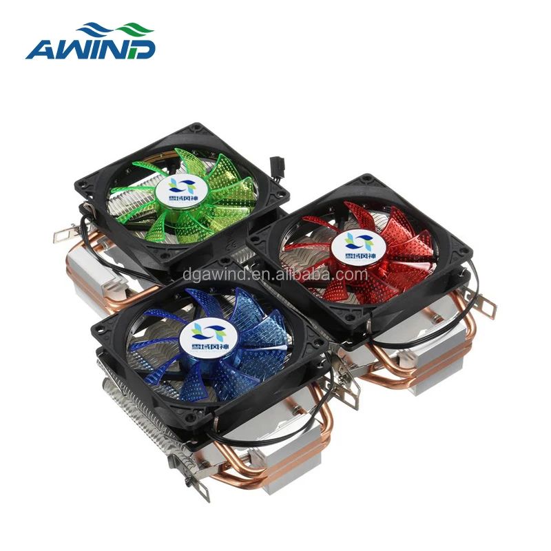 3pins 4pin performance radiator copper pipes coolers computer accessories with cooling fan for pc intel lga laptop cpu heat sink