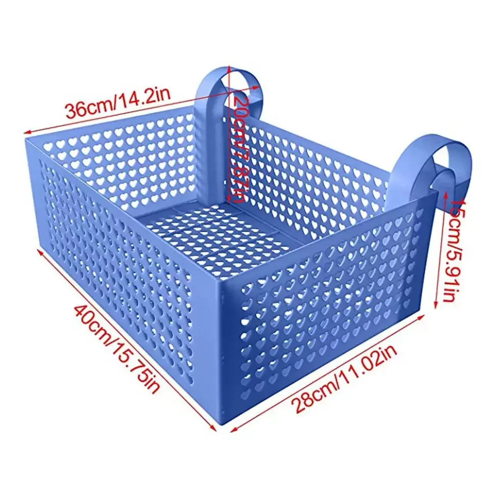 Wholesale Outdoor Poolside Storage Basket Detachable Bathroom Shelf Shower Towel Plastic Storage Basket