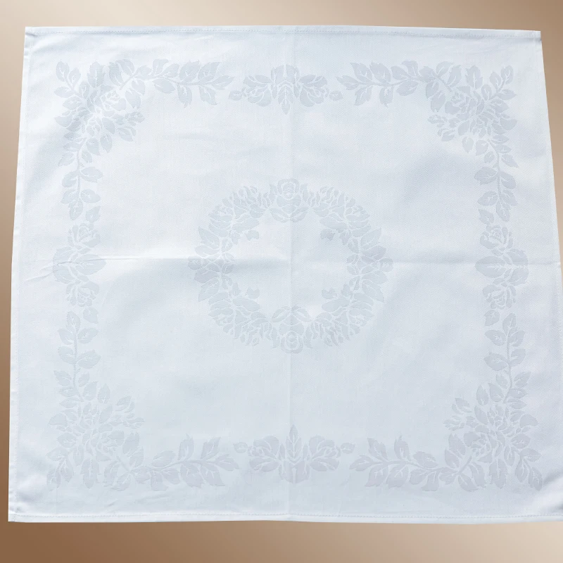 Свадебная хлопковая жаккардовая салфетка ручной работы с цветами для отеля и ресторана
