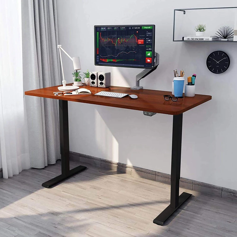 Luxury Classic Desktop Sit Stand Modern Luxury Height Adjustable Electric Home Office Desks