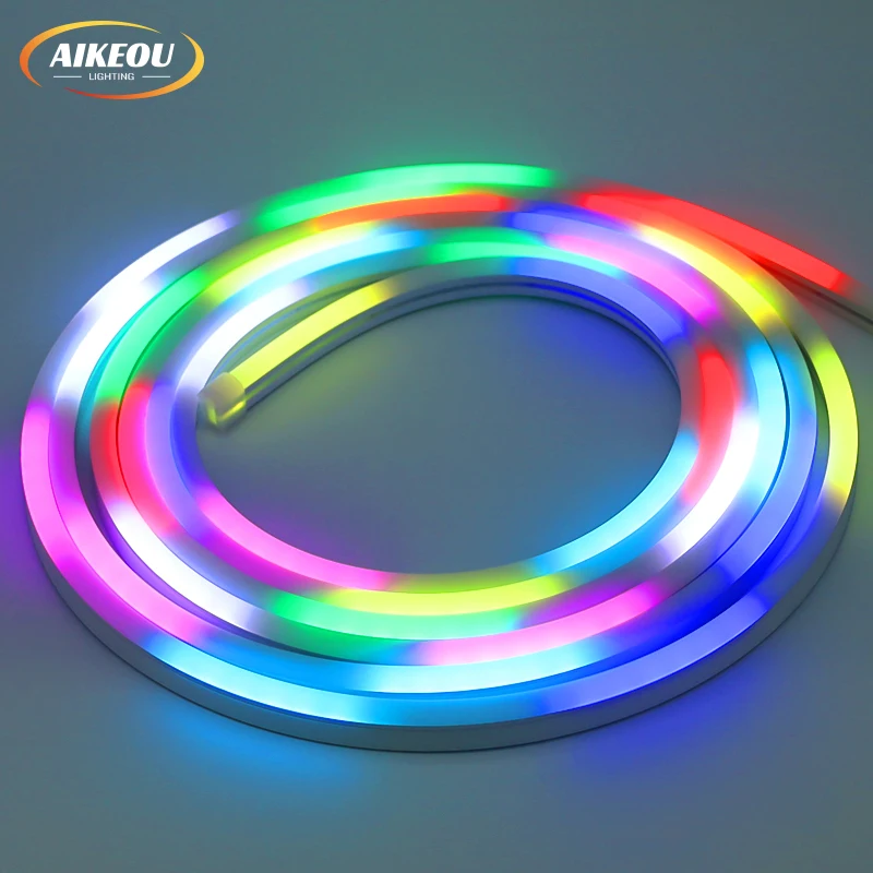 Hot Sale Side Lighting 0817 IP66 Waterproof Ambient Lighting RGB Neon Strip Silica Gel Neon light