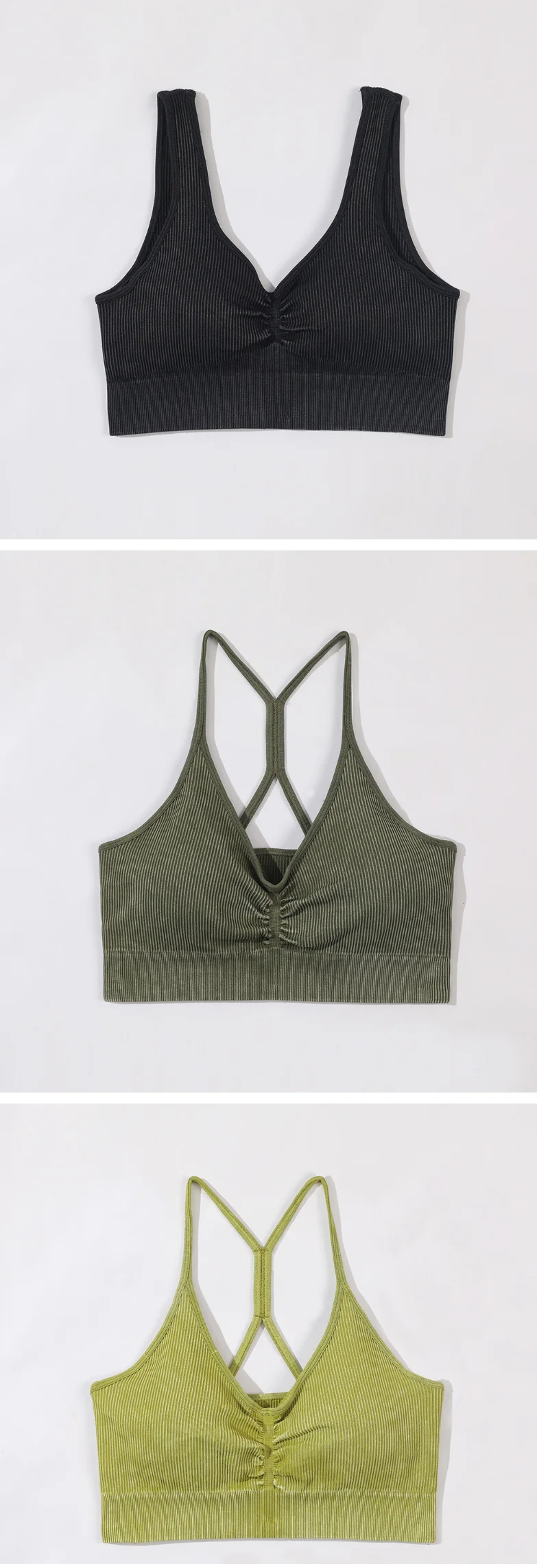 2022 Hot Selling Ribbed Seamless Long Sleeve Yoga Top Leggings Set Workout Running Sport Wear 6Pcs Set