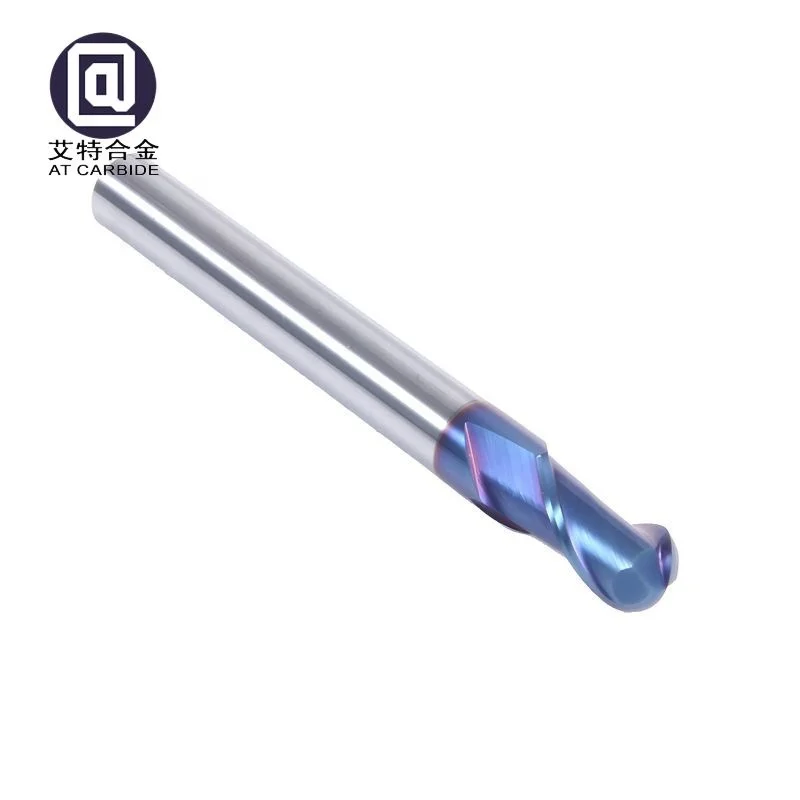 6mm 7mm 8mm 9mm 10mm HRC65 Carbide Ball Nose Endmill Coated CNC Milling Cutter