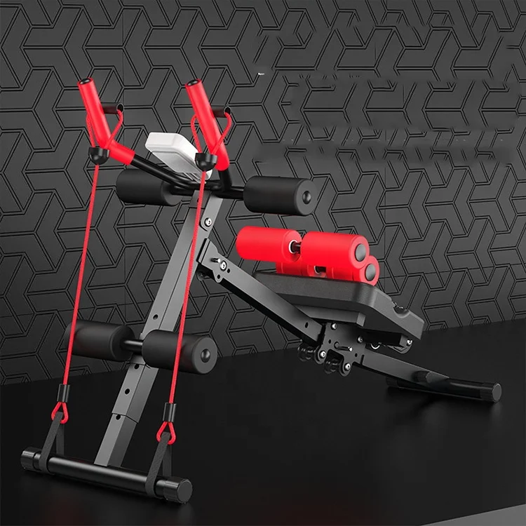 Wellshow Sport Abdominal Trainer Machine Ab Vertical Waist Trainer Ab Cruncher Sit Up Machine Multi-functional Gym Equipment