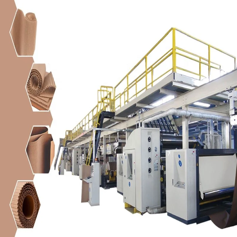 hot   sale   corrugated carton paper board production line and   2 3 5 7 ply corrugated cardboard making   machine