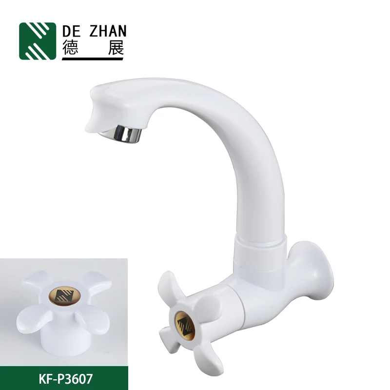 Single Lever Chrome Sink Faucet Cold Water Kitchen Tap Supplier Wall Mounted Modern China CLASSIC Contemporary ABS Plastic G1/2