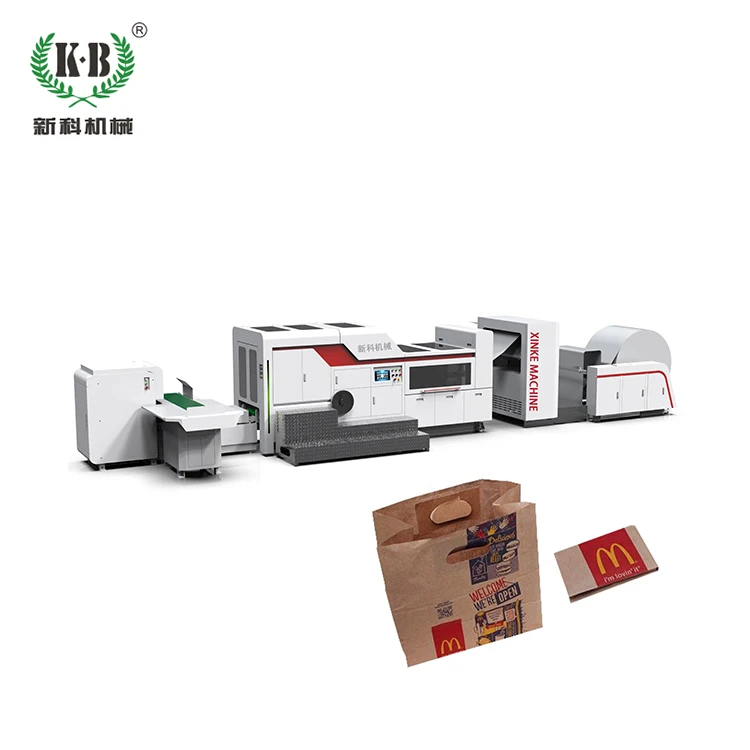 XINKE 2022 High Quality Fang Paper Packing And Bag Making Machine