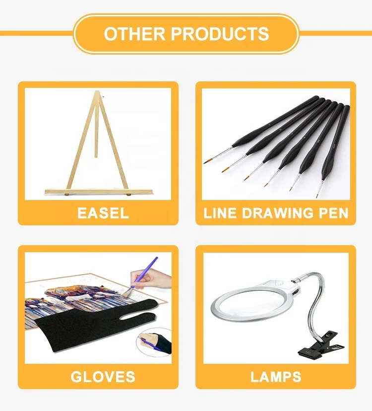 Orfon brands hot sales winter picture child diy paint by numbers diy acrylic painting kit for kids