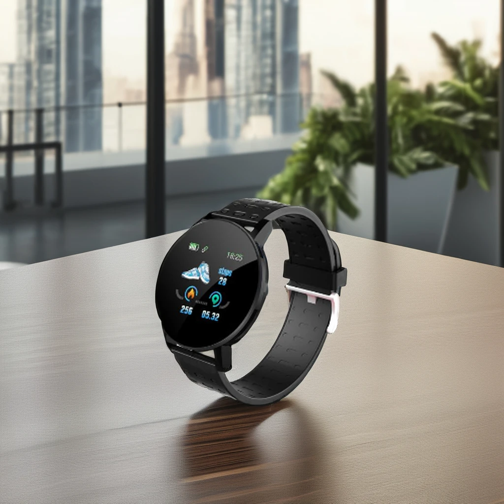 Top Seller 119Plus Smart Watch with round IPS Display Answer Call Music Play Sleep Sports Tracker Multiple Modes Remote Control