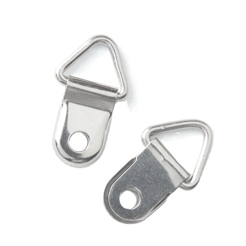 TS-K028 Triangle Ring Wire Picture Frame Hanging Hook with Screw Backboard Picture Hanger for Art Frames