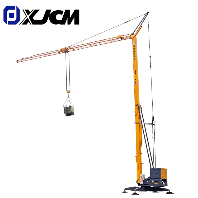 Ton Self Erecting Mini Folding Tower Crane High Efficiency Remote Controlling 2 Ton 3 Ton 4 Provided Tower Crane Spare Parts 25m