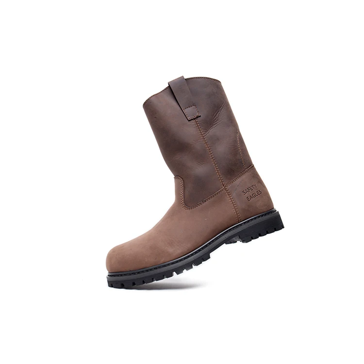 Heavy Duty Nubuck Leather Goodyear Safety Work Boots with Heat Resistant