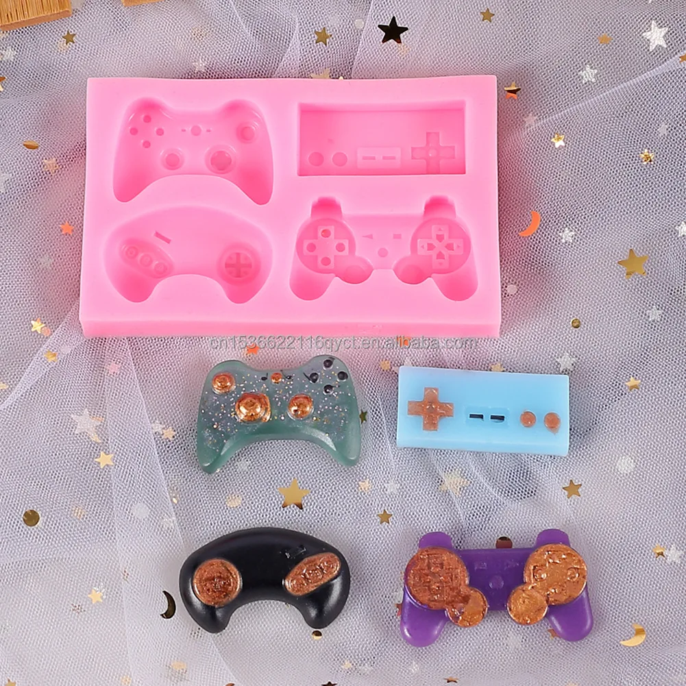 New Game Controller Gamepad Silicone Mould Video Game Controller Fondant Mold For Cupcakes Resin Clay Gumpaste
