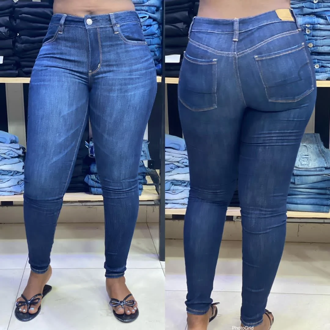 High quality ladies clothes surplus sexy girls denim garment oem clothing no minimum jeans panama