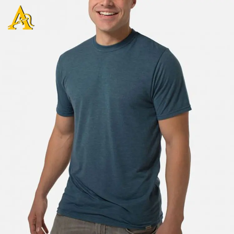 
China Factory Crew Neck Bamboo T Shirt Blank T Shirts For Men 