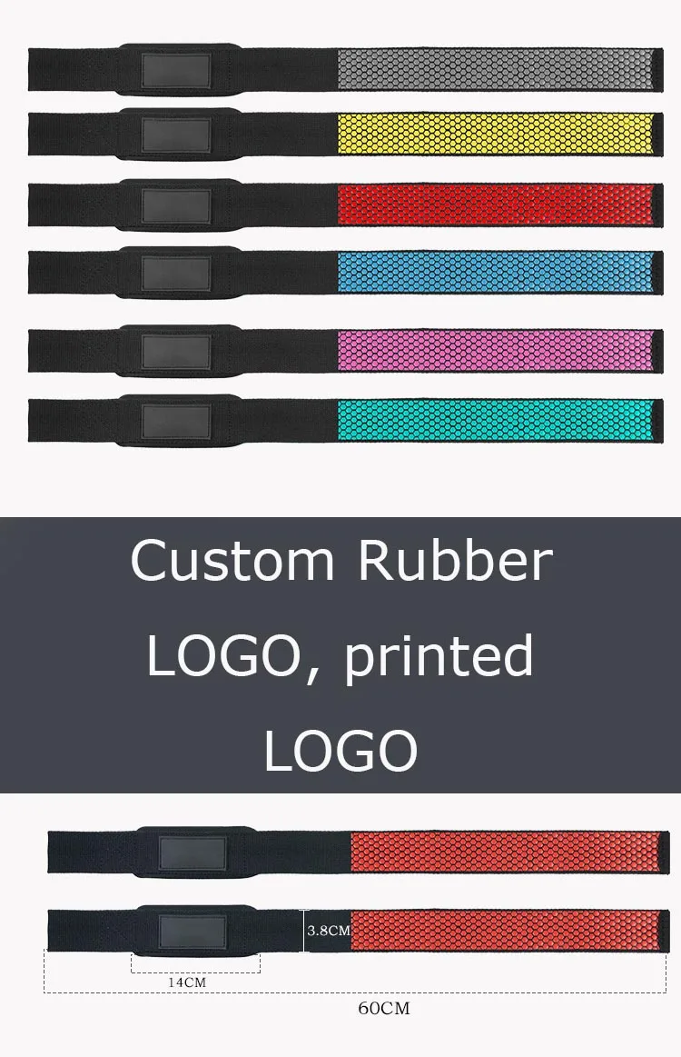 Wholesale Fitness Wrist Cuff Custom Logo Wrist Straps Weightlifting Gym Weight Lifting Straps
