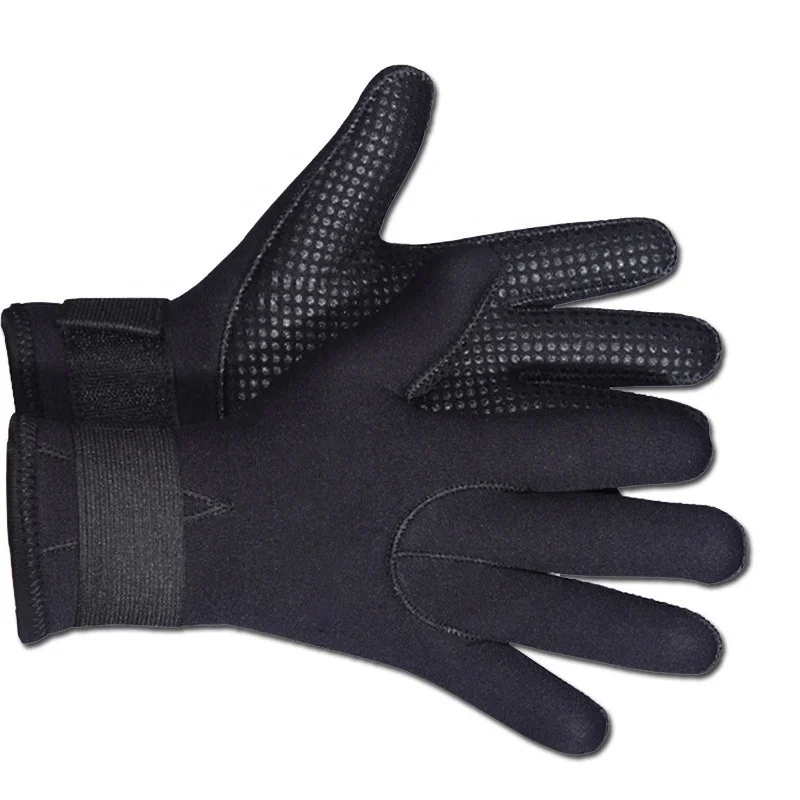 Professional Waterproof Diving Gloves Black 3mm Neoprene