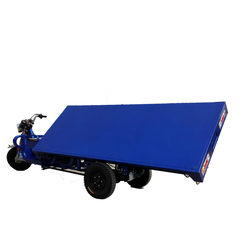 High quality and convenient flatbed cargo electric tricycle site farm freight motor tricycle