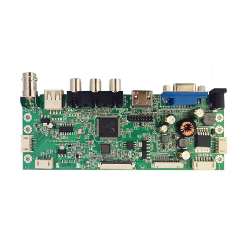 lcd edp screen monitor  controller board with USB HDMI VGA AV*2*CVBS Type C  wide power supply voltage  9~32V for any LCD size