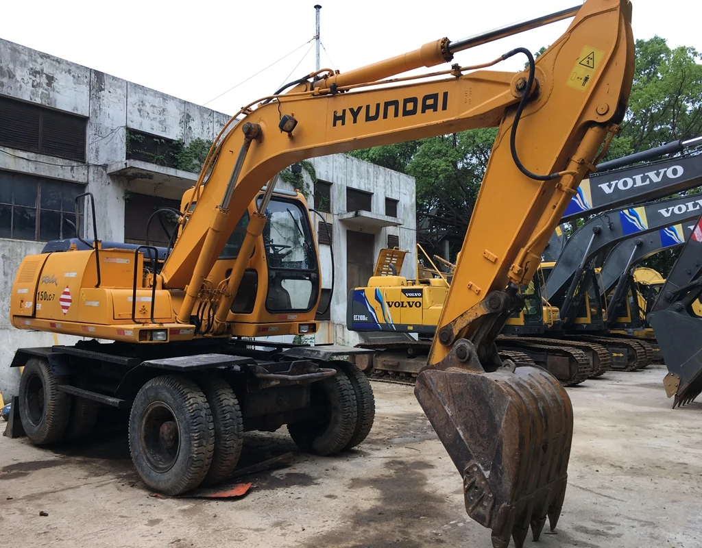 Used Hyundai R150W-7 Wheel Excavator for sale