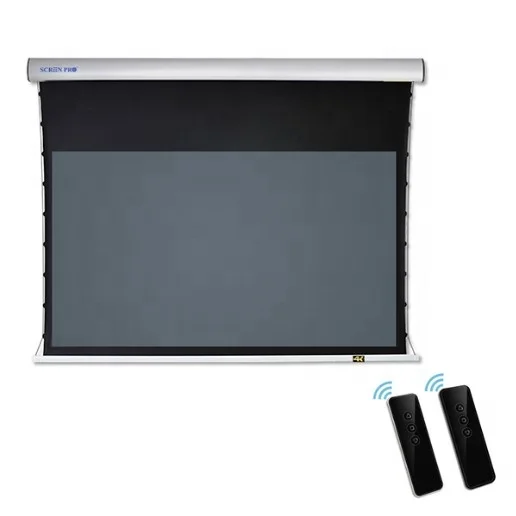 
 Экран PRO 100 150 дюйма с функцией отклонения окружающего света, Т образный проекционный экран с моторизованным приводом для ультракороткого проектора   (60825801801)