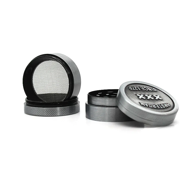 Gunter Smoking Accessories Wholesale Smoke Shop Amsterdam 4 Layers Zinc Alloy Tobacco Herb Grinder