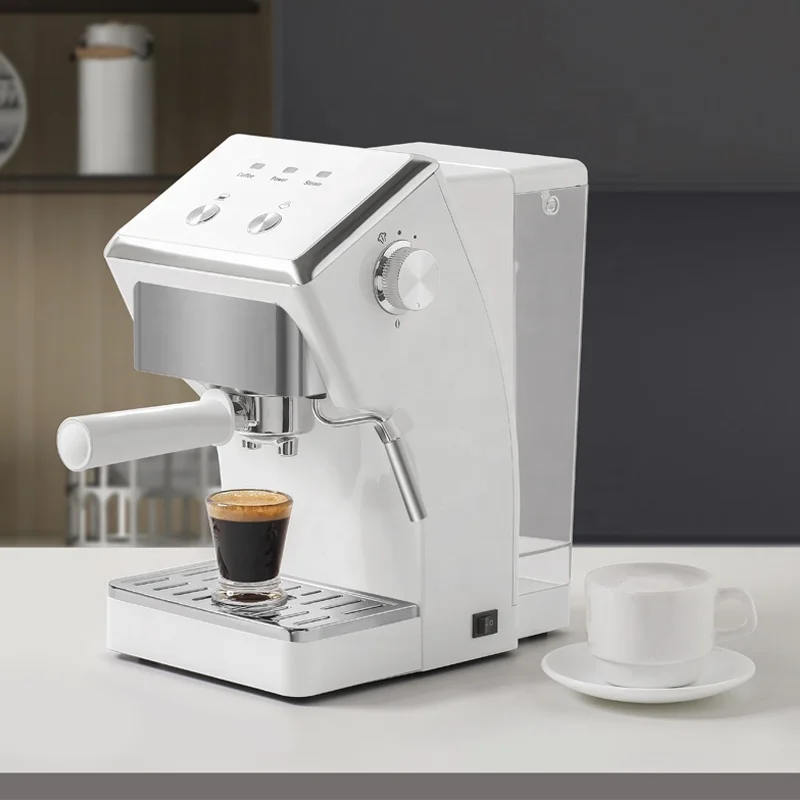 Semi-Automatic Coffee Machine Mini Milk Container Italian Espresso Coffee Making Machine