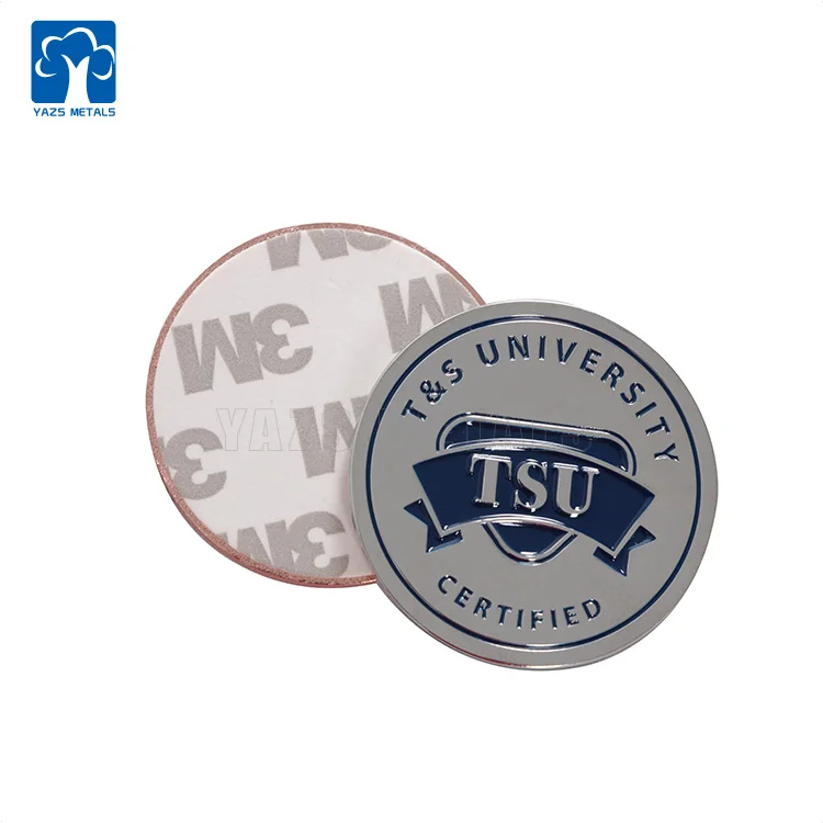 YAZS Metals Manufacturer metal club chrome electroplating auto car emblems custom auto Sticker Logo With High Quality