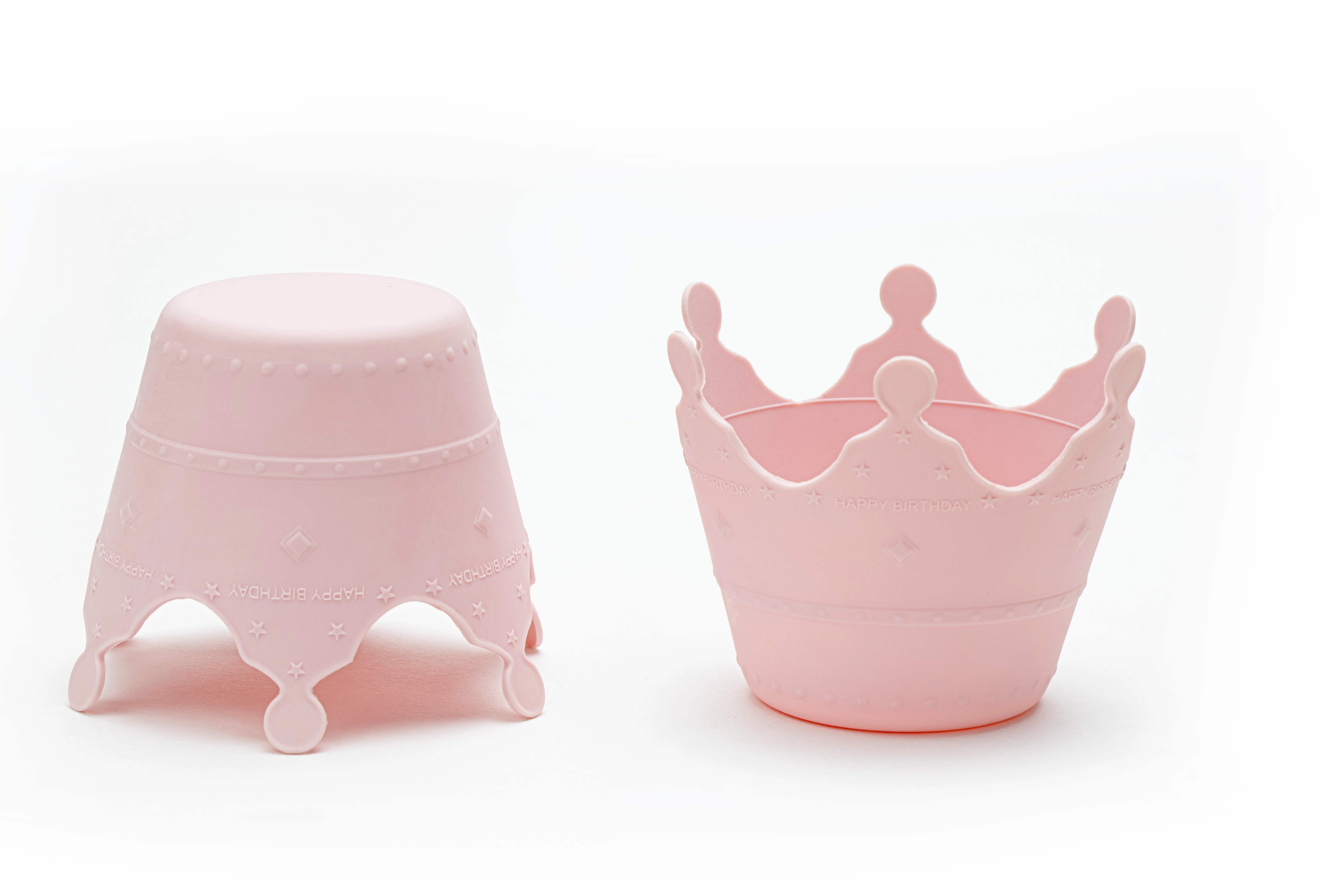 Silicone Rubber Custom Design Making Cake Molds Festival Birthday Cupcake Liners Cup Marker Silicon Crown Mold