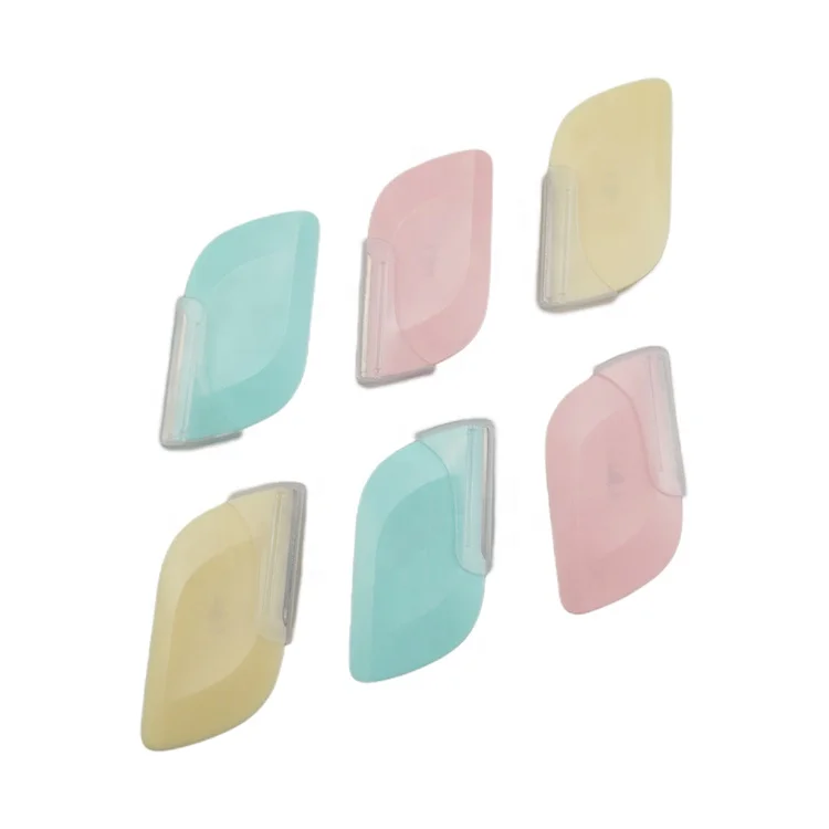 Customized Color Portable Eyebrow Razor Sialia Your Own Logo  Professional Flat Microspur Eyebrow Trimmer With Protective Case