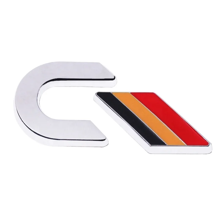 Custom designer automobile letter logos hardware zinc alloy sticker metal badge private emblems car accessory