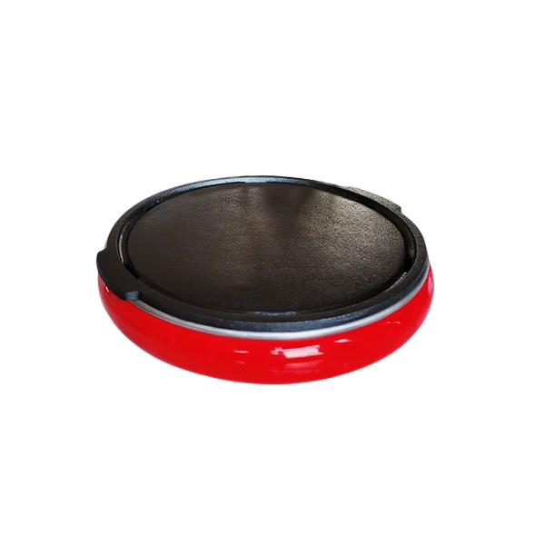 CENHOT Wholesale Fashion Red Round Electric BBQ Grill Iron Pan For Restaurant