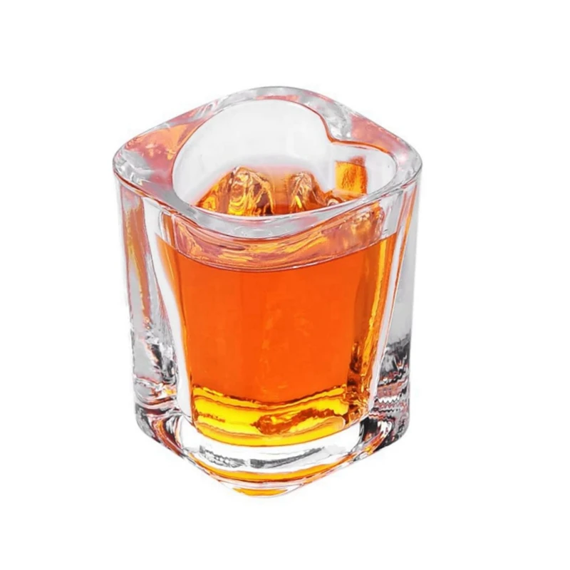 High Quality Hot Sale Cheap Price 2oz Cear Heart Shaped Shot Glass For Wedding