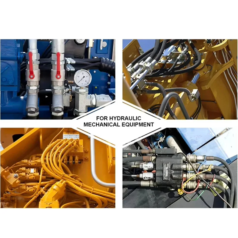 Hydraulic Hoses Ferrules  Fittings Connection 24 Degree Cone Ferrule Transition Joint American O-Ring Seal End Straight Joint