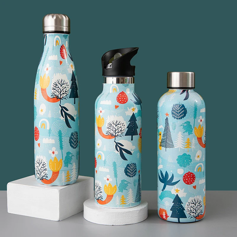 Luxury Water Bottle Thermos For Camping Double Wall Stainless Steel Water Bottle Drinking Flask Sports Drinking Bottle