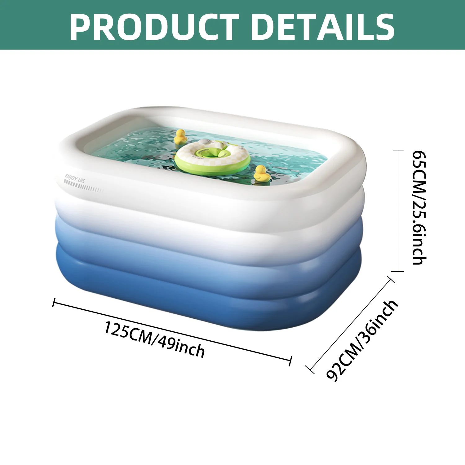 Multifunctional Inflatable Swimming Pool Indoor Ball Pit Pool Kid Toy Pool Blow Up Bathtub Customizable