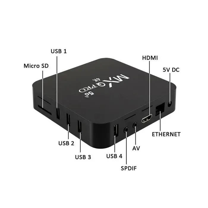  ТВ-приставка GYS Mxq Pro 4k 5G Smart Android 10 1 ГБ ОЗУ 8 Гб ПЗУ Rk3228A Allwinner