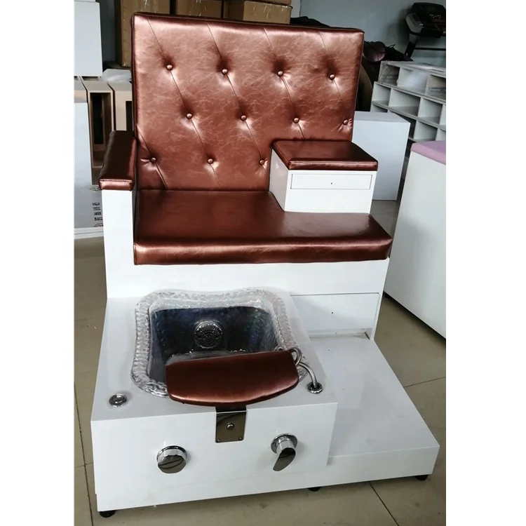 
Whirlpool spa pedicure chair spa tech 2 people marble surface footsie bath pedicure chair 